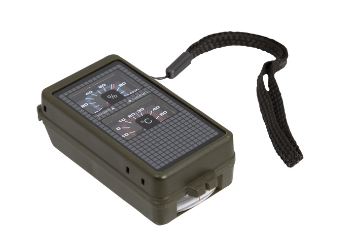 Mil-Tec Kompass 10 Funktionen Multifunktionskompass oliv Survival Wander 