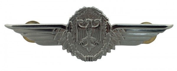 Odznaka Aktywności BW Samolot Wojskowy Pilot Srebrny