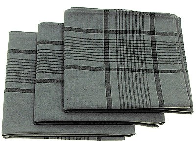 BW Handkerchief Grey New 3 pieces