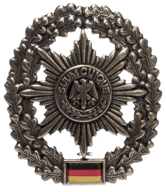 Militärpolizei #2 Bw Abzeichen  Feldjäger Truppe gold/oliv