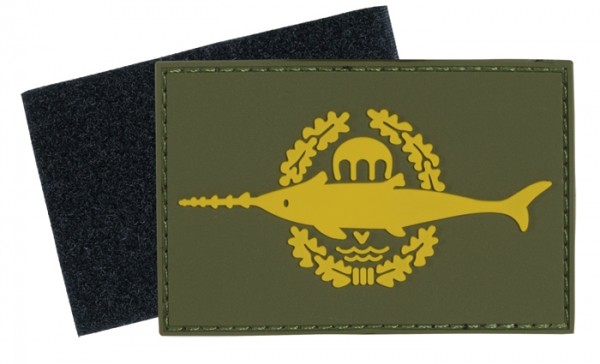 3D Rubber Patch Combat Swimmer Olive/ Yellow