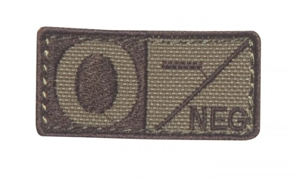 Blood Group Patch Coyote/Brown O neg - 229O-003