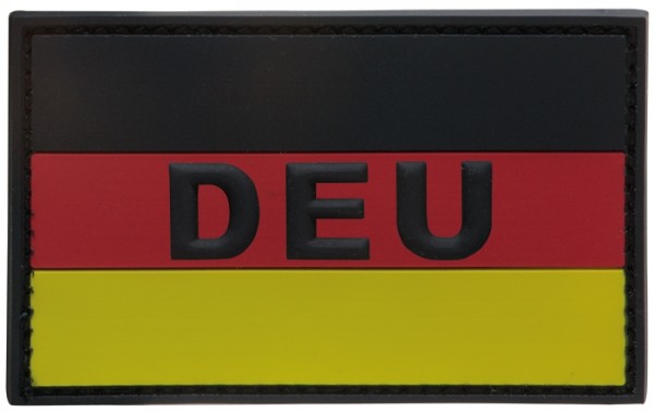 3D Rubber Patch Deutschlandflagge "DEU" SRG Large