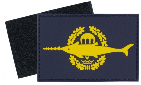 3D Rubber Patch Combat Swimmer Blue/ Yellow