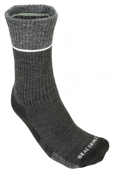 SealSkinz Mid Sock Thurton - Unisex Version Black/Grey