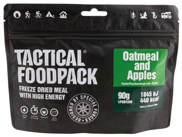 Tactical Foodpack - Haferflockenbrei mit Äpfel