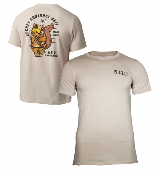 5.11 T-shirt sable imprimé Alpha Acorn