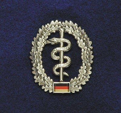 BW Beret Badge Medical Troop Metal