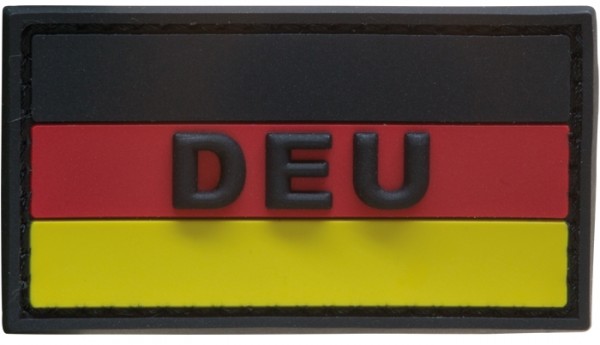 3D Rubber Patch Deutschlandflagge "DEU" SRG Small
