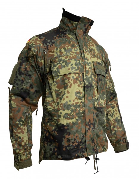 BW Leo Köhler chaqueta de combate KBS corta manchada camuflaje