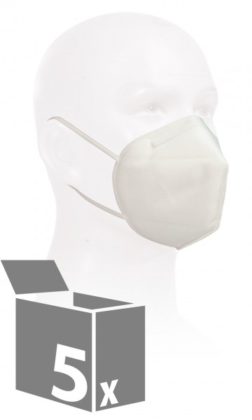 KN95 Maske mit elastischen Bändern 5er Set