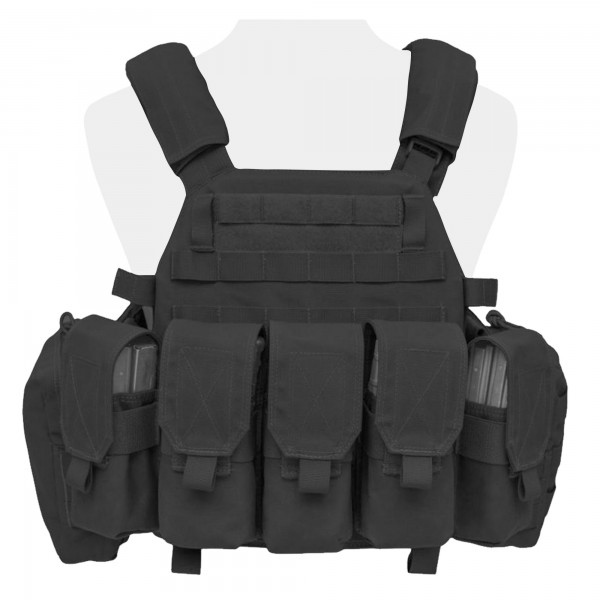 Warrior DCS M4 5.56mm Plate Carrier Plate Carrier + 5 Mag- and Utility-Pouches SET
