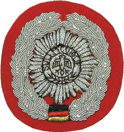 Beret badge Feldjäger hand embroidered