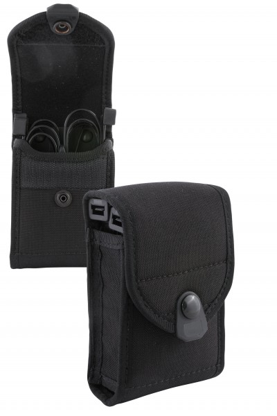 Radar holster for disposable handcuff