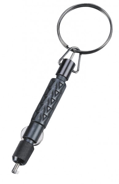 Enforcer handcuff key adapter with key ring