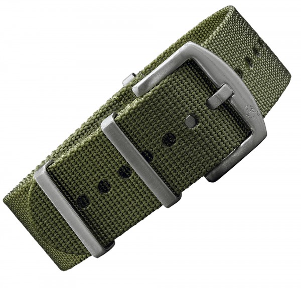 BOMBFROG© Bracelet Nato Straps (boucle argent)