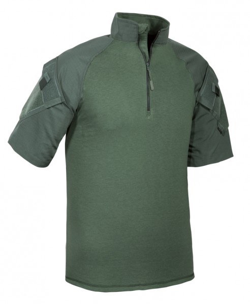 TRU-SPEC 1/4 Zip Combat Shirt Kurzarm Oliv