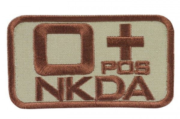 Identification du groupe sanguin sable/brun NKDA 0 pos +