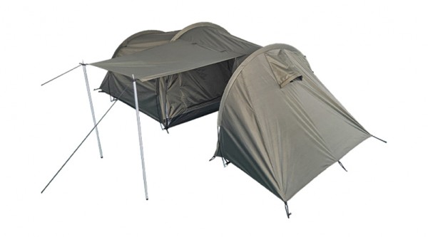 Mil-Tec 2 person tent with storage space 1.30 x 3.90 M