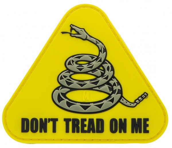 Maxpedition Rubber Patch DON'T TREAD ON ME Gelb