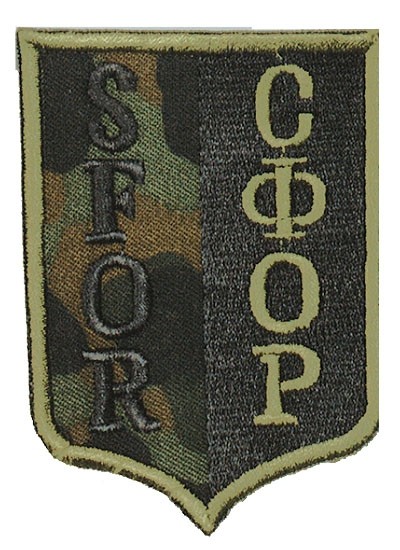SFOR Insignes textiles camouflage/noir
