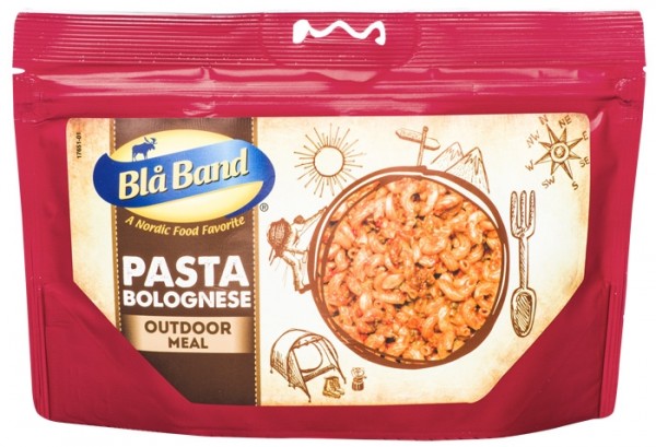 Comida al aire libre de Blå Band - Pasta a la boloñesa