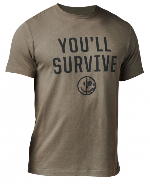 5.11 T-Shirt Ranger Green mit Druck You`ll Survive
