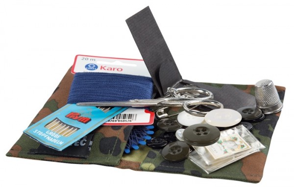 BW sewing kit with accessories for army and air force