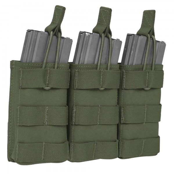 Warrior A.S. Triple MOLLE Open 5.56mm Mag Pouch