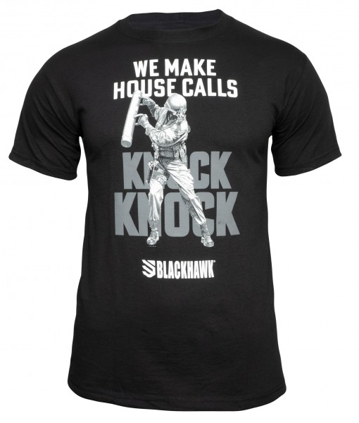 Camiseta Blackhawk "Knock Knock - We Make House Calls" Negra