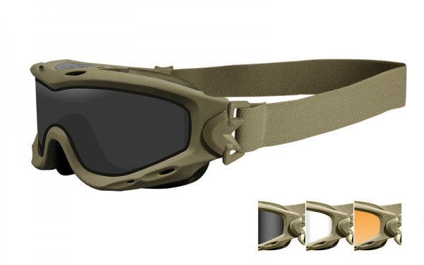 Wiley X Spear Dual Double Lens Goggles Smoke/Clear/Rust