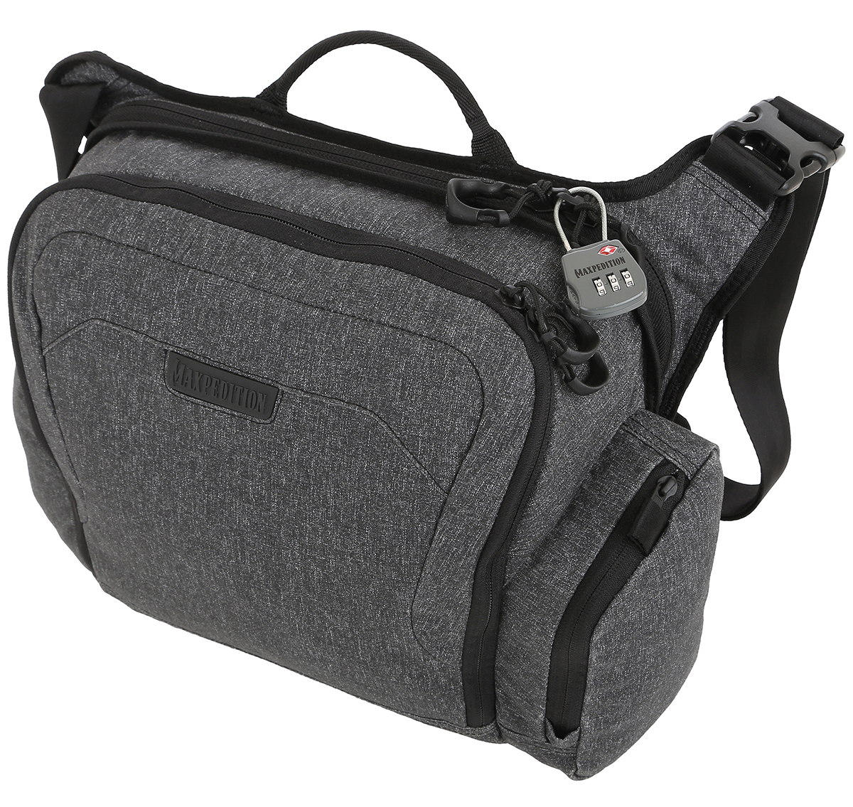 Maxpedition Entity 14L Crossbody Bag Large Shoulder Pack Strap Laptop Charcoal 