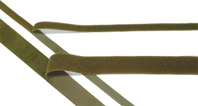 Velcro avec contrepartie Olive 50mm - vendu au mètre