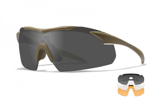 Wiley X Vapor 2.5 Goggles Smoke/Clear/Rust