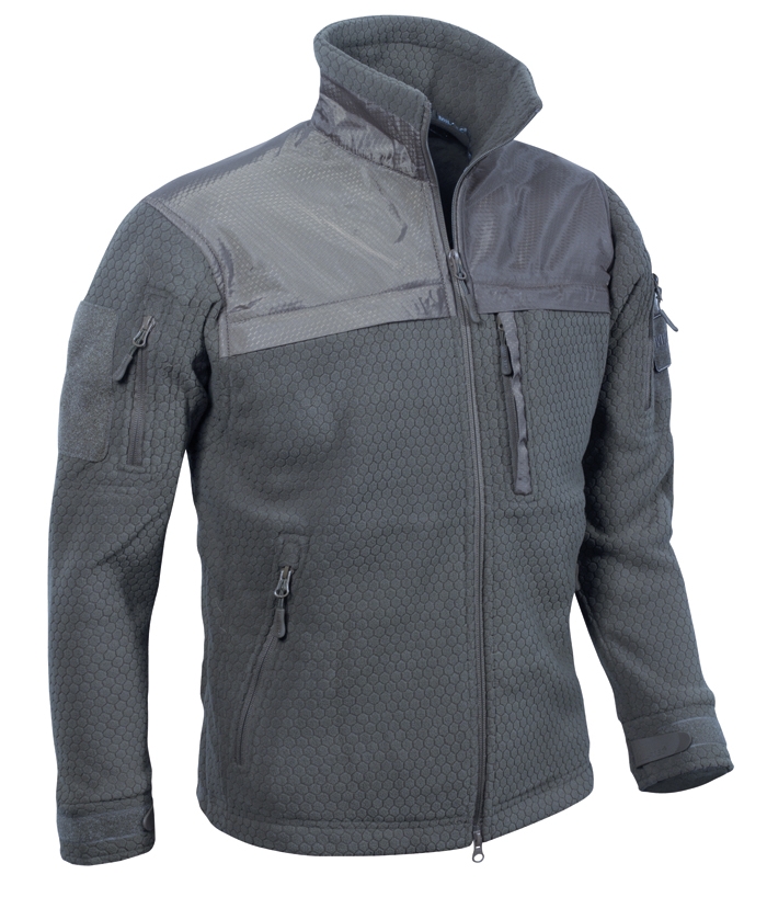 Mil-Tec Elite Fleece Hextac Jacket Mens Combat Trekking Airsoft Army Coat Olive 