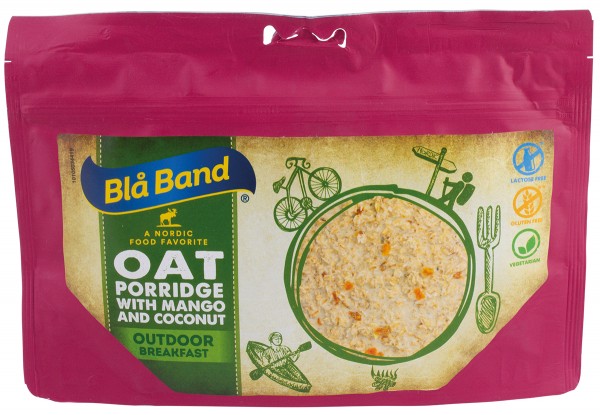 Blå Band Outdoor Breakfast - porridge with mango and coconut