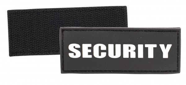 Security 3-D Rubber Klett Patch Schwarz/Weiß 
