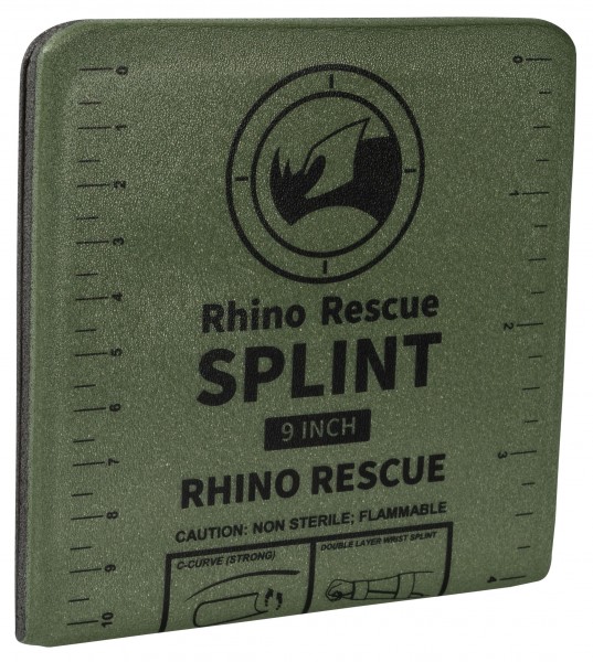 Rhino Rescue Splint Attelle universelle 9 pouces Olive