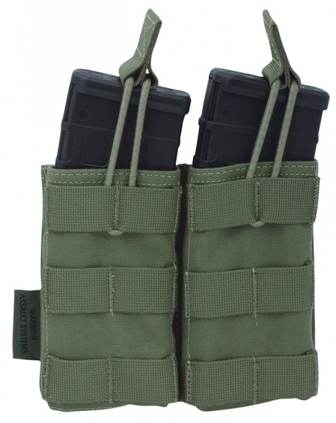 Warrior Double Open Mag Pouch Olive M4/AR15