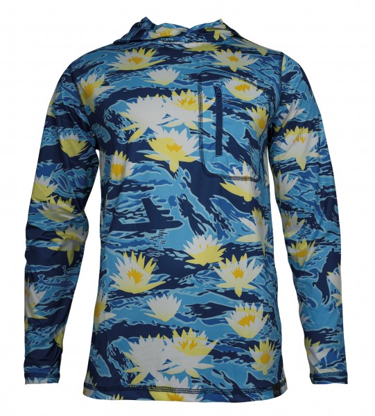 Otte Gear Shade Shirt UPF 50+ Longsleeve mit UV-Schutz Tiger Stripe Blue Hawai