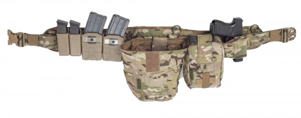 Cinturón Warrior PLB SET MK1 (Funda de pistola, 2 fundas utilitarias, 4 fundas de polímero para cargador)