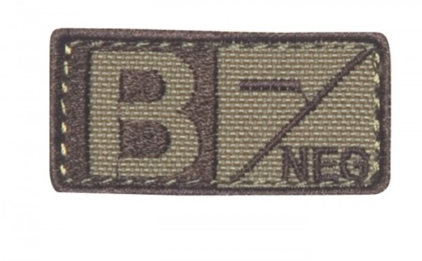 Blood Group Patch Coyote/Brown B neg - 229B-003