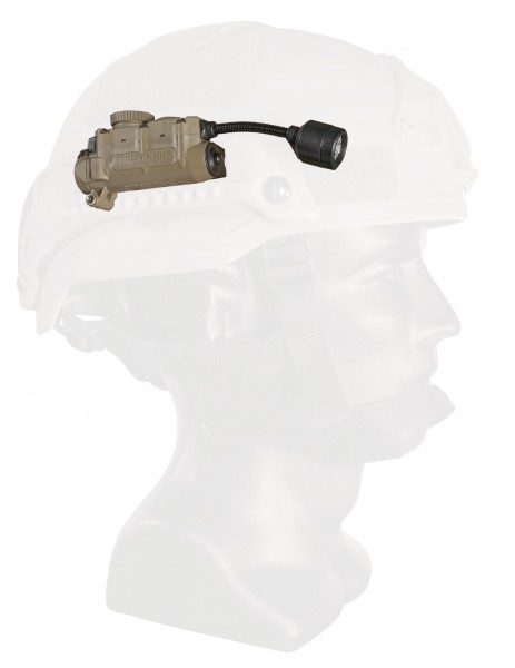 Streamlight Sidewinder Stalk con clip MOLLE / montaje en carril / placa de velcro para cascos