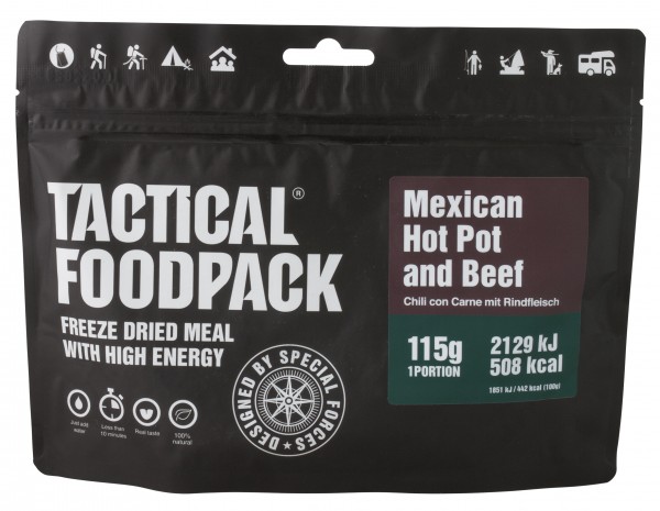 Tactical Foodpack - Chili con Carne mit Rindfleisch