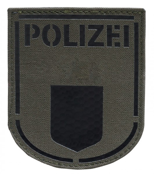 Infrarot Patch Steingrau Lasercut Polizei Berlin