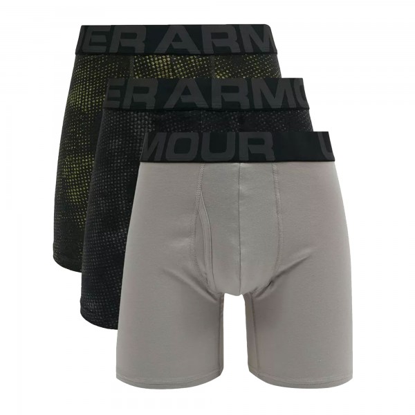 Under Armour Charged Cotton Boxerjock 6 Inch 3-Pack