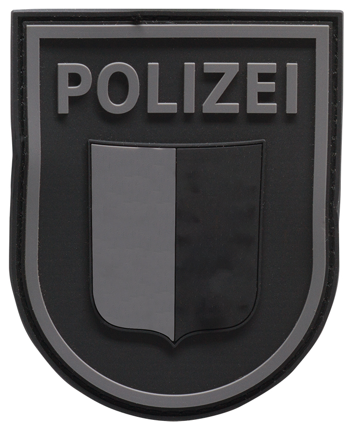 Polizei Schleswig-Holstein Black Ops Rubber Klett Patch 