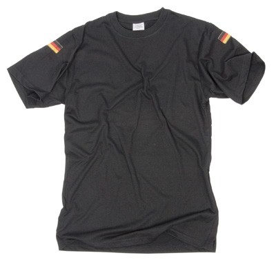T-shirt with nationality badge-Black