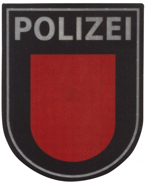 Insignia de la Policía de Baja Sajonia con mangas reflectantes