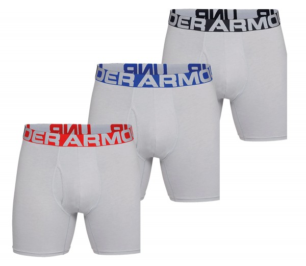 Under Armour Charged Cotton Boxer Shorts 3er Pack